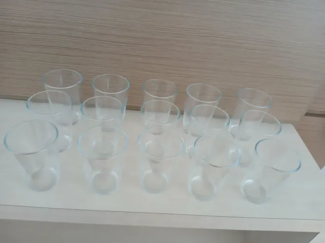 35 Copos (200 ml cada) de vidro Nadir Figueiredo- Como novos!