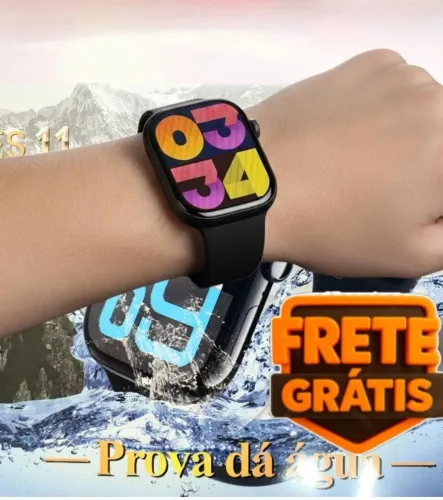 Smartwatch Série 11 com Aprova D'água e Design Moderno