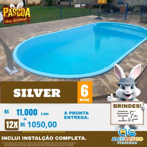 Piscina 6m Silver - A Pronta Entrega!