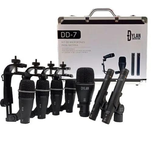 Kit de Microfones para Bateria Dylan DD-7