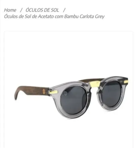 óculos de sol de acetato com bambu