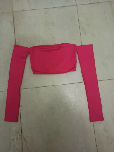 Cropped manga longa P