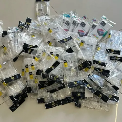 Lote capa de celular transparente 150 unidades diversos modelos iPhone Samsung motorola 