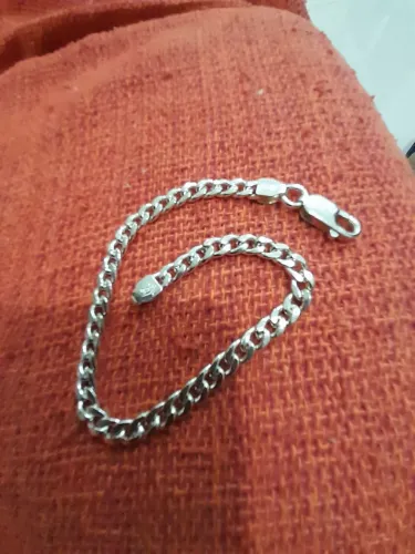 Pulseira prata 950 modelo grumet