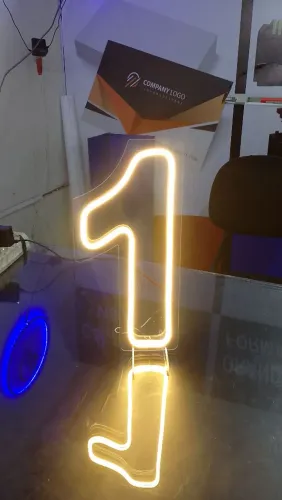 Letreiro Neon Número 1 30cm de altura