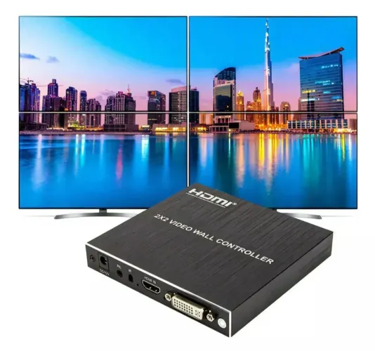 Controlador de Parede de Vídeo HDMI 2x2 para 4 telas