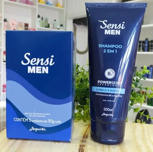 Kit Sensi Men Shampoo 2 em 1 200ml + Sabonete Hidratante