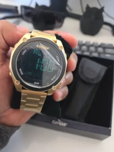 Relógio Condor Dourado Digital - Novo