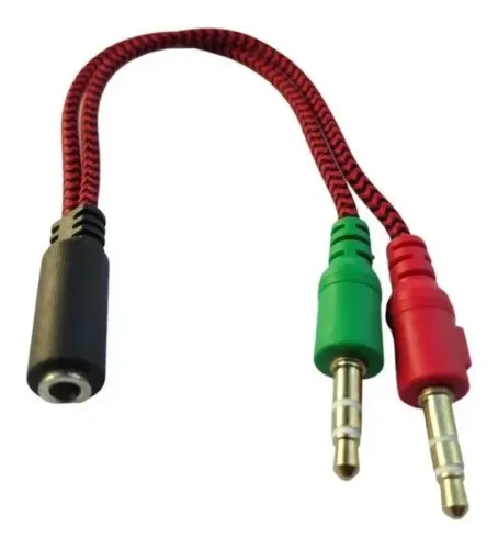 Cabo Adaptador De Áudio P2 para 1 P3 Fêmea - WZetta