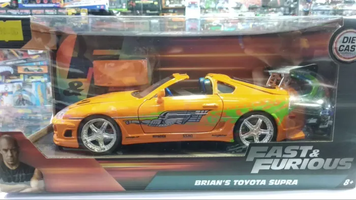 Carrinho miniatura Velozes e furiosos Brian's Toyota Supra 1:24 Jada toys