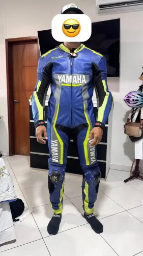 Macacão moto Yamaha azul R3