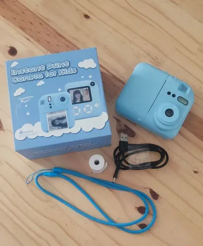 Câmera digital kids com impressora térmica 