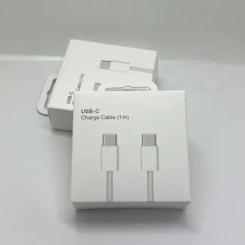 Cabo de 20w para Androids ou IPhone 15, 16 e 17 - 1 metro (Tipo C para Tipo C)