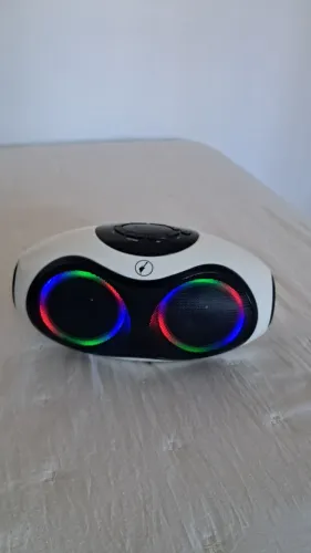 Caixa de Som Bluetooth com Luzes LED