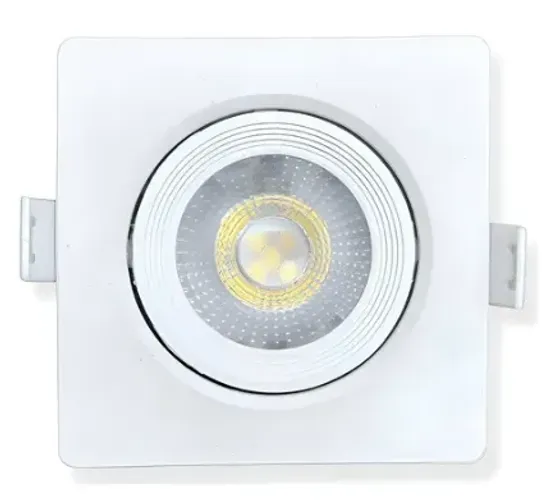SPOT LED QUADRADO EMBUTIR 5W DIRECIONÁVEL 6500K - LUMIER