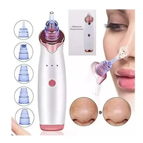 Máquina Sucção Removedor De Cravos Espinhas Acne | A Vácuo USB | Para Limpeza Facial