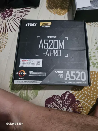Ryzen 3 3200G + A520M-a-pro kit am4 processador placa mãe