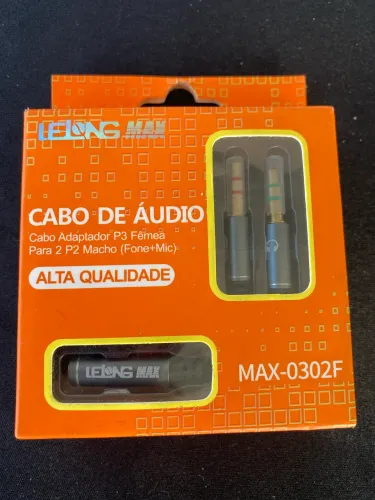 Cabo de áudio adaptador 