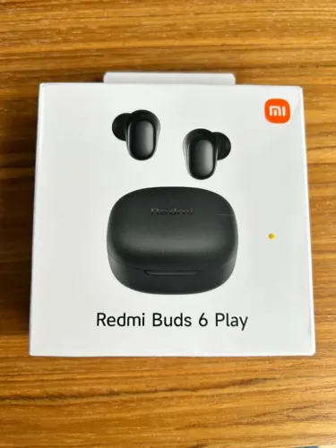 Fone de Ouvido Bluetooth Xiaomi Redmi Buds 6 Play Preto Novo Lacrado