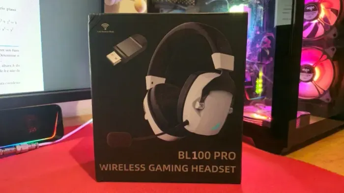 HEADSET GAMER SEM FIO ACINACI BL100 PRO BRANCO