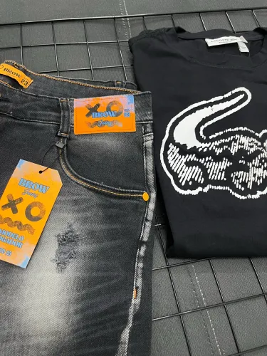 KIT BROW JEANS E LACOSTE