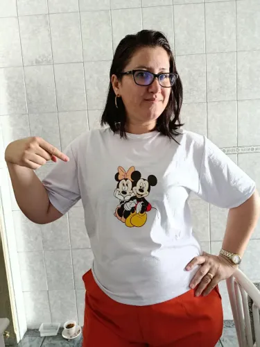 Camiseta estampada feminina