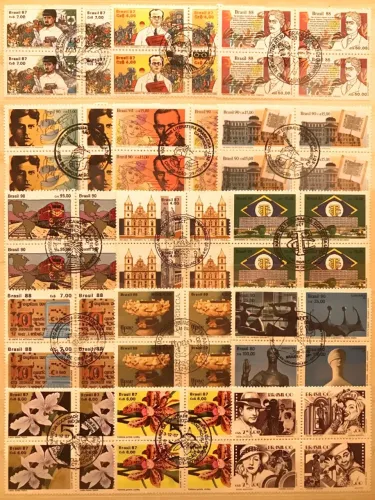 Coleção De 2.953 Selos Antigos: Império Russo, Brasil, Mundo