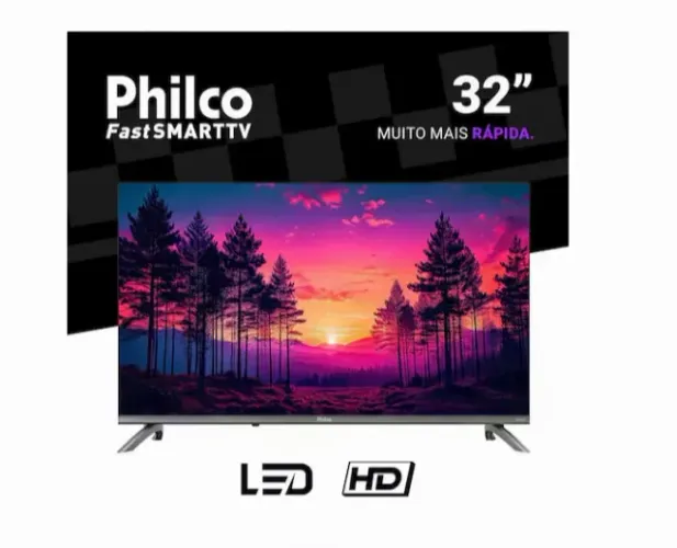 Smart TV 32" HD Philco P32CRB Roku TV HDR10 Dolby Audio