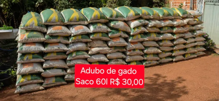 Vendo adubos orgânicos, terra preparada, mudas frutiteras, hortaliças e outros 