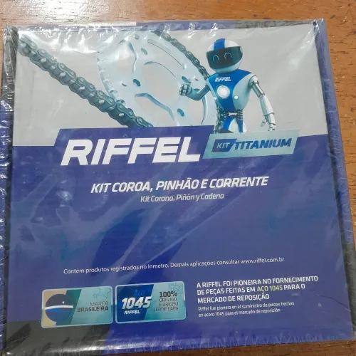Kit transmissão YBR/Factor 125 00/16 Sem Retentor Riffel 