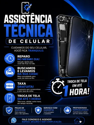 Troca de tela de celular 