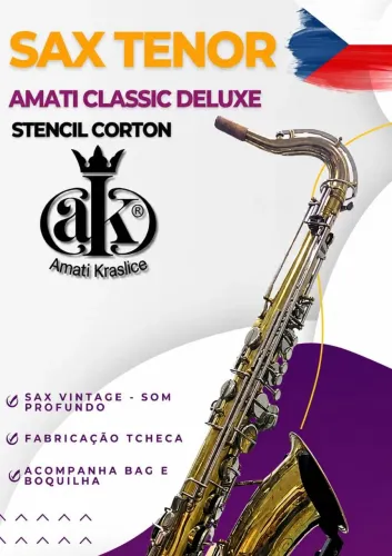 Sax Tenor Amati Classic Deluxe - Stencil Corton