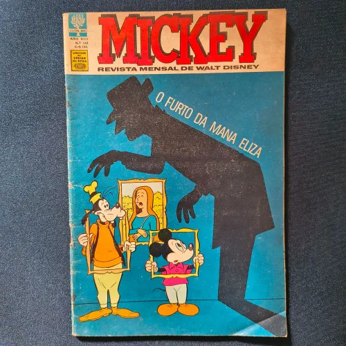 Revista Mickey Nº 142 - O Furto da Mana Eliza - Ed. Abril Anos 60/70