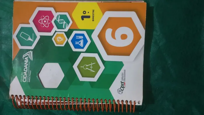 Livro didático sistema de ensino Opet, 6° ano, 1° bimestre
