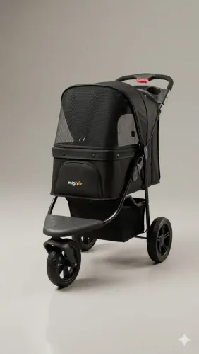 ? Carrinho de Passeio Premium para Pets (Cães e Gatos) - Marca Mighor