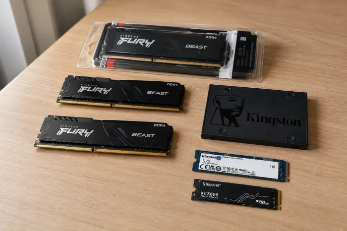 LOTE DE HARDWARE - MEMÓRIA RAM, SSD E NVME (NOVOS E SEMINOVOS)