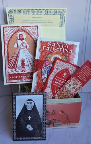 Box Livro Santa Faustina. Minha Biblioteca Católica.
