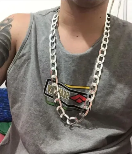 Cordão de prata grande 45g