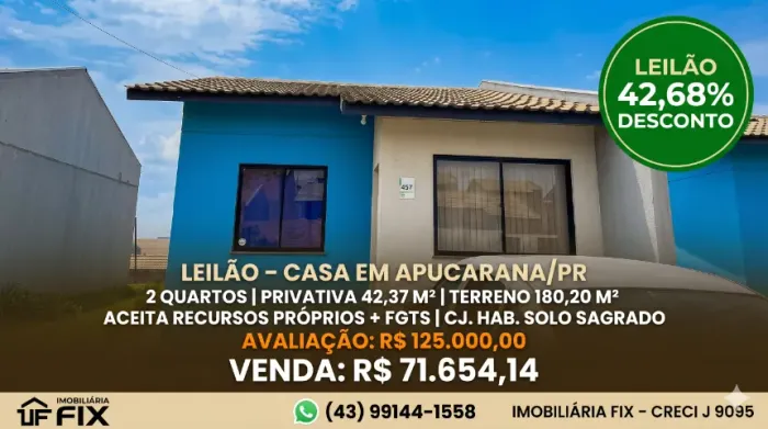 ? APUCARANA - Casa de Leilão Caixa