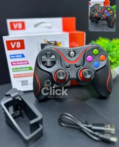 Controle Sem Fio Gamepad Bluetooth Smartphone Android Ios