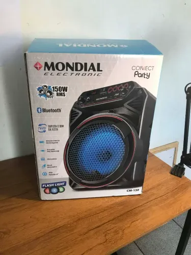 Caixa de Som Bluetooth Mondial Connect Party 150W RMS Nova