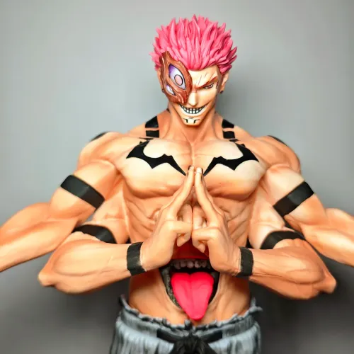 Action Figure Ryomen Sukuna 32cm - Jujutsu Kaisen | Estátua Colecionável Premium