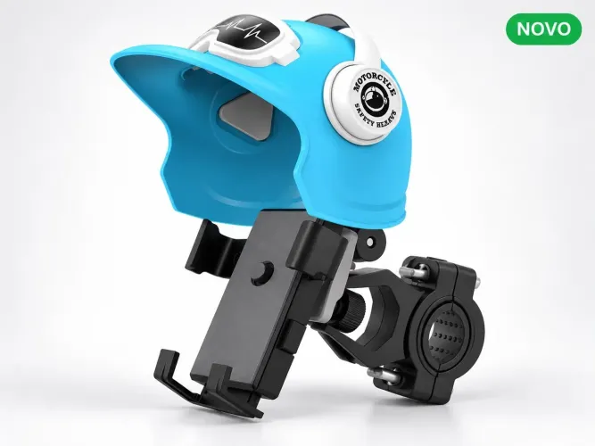 Suporte de Celular Com Capacete Para Moto