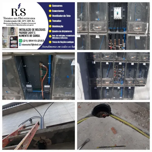 R.S.técnico Eletricista Residencial, predial e comercial registrado no CREA.
