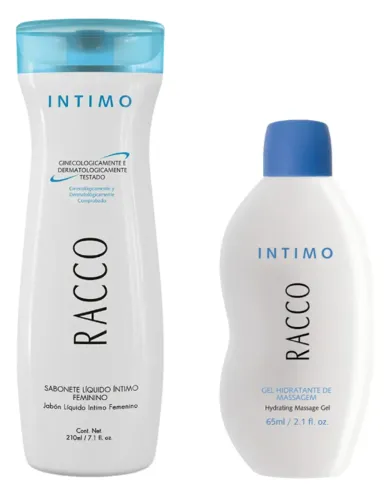 Sabonete íntimo e Gel Hidratante Racco