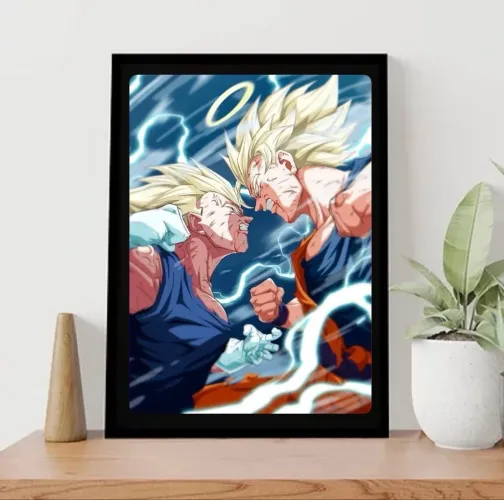 Combo 3 Quadros Dragon Ball Z 32x23 cm