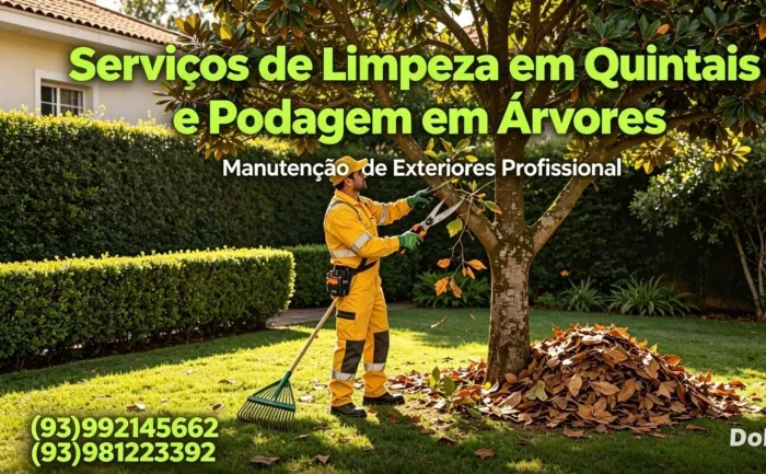 Trabalhamos com :limpeza de quintal, jardinagem e etc !