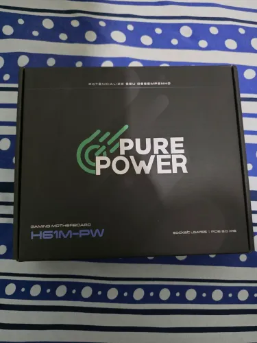 Placa Mãe Pure Power H61M-PW, Chipset H61, Intel LGA 1155, M-ATX, DDR3, PP-MB-I61MD4