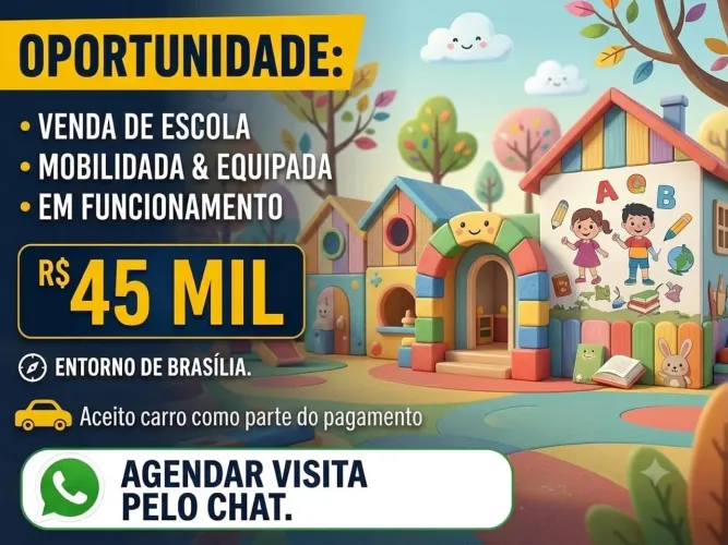 Venda de escola em funcionamento e/ou móveis escolares