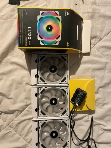 Kit Corsair ll120 branca com controladora 